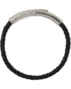 Burberry Leather Check Bracelet - Metallic