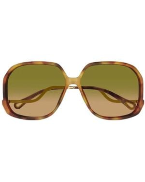 Chloé Chloé Eyewear Oversized Square Sunglasses - Green