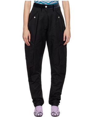 Kiko Kostadinov Belt Loop Casual Pants - Black