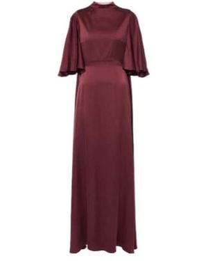 ROKSANDA Kalydria Caped Silk Gown - Red