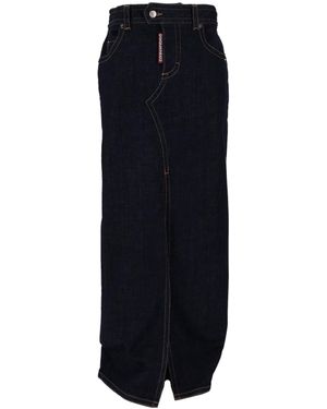 DSquared² Denim Midi Skirt - Blue