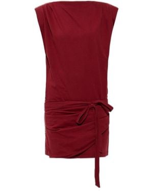 Isabel Marant Pleated Dress - Red