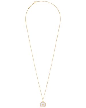 Celine Triomphe Pendant Necklace - White