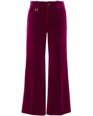 Chloé Chloé Cropped Bootcut Trousers - Red