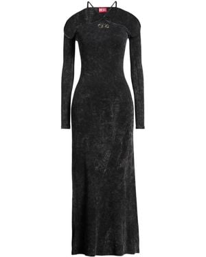 DIESEL Maxi Dress Cotton, Elastane - Black