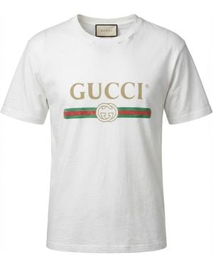 Gucci Oversize T-Shirt With Logo - Grey