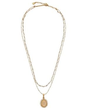 DSquared² Pendant Bead Necklace - White