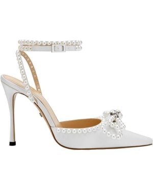 Mach & Mach Solid Color Court Shoes - White