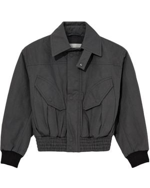 Dries Van Noten Long-Sleeved Casual Jacket - Grey