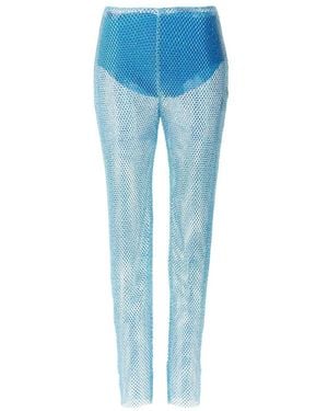 GIUSEPPE DI MORABITO Mid-Rise Skinny Cut Leggings - Blue