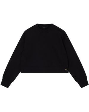 ARMANI EXCHANGE Logo-Detail Sweatshirt - Black