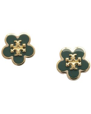 Tory Burch Kira Flower Stud Earrings - Metallic