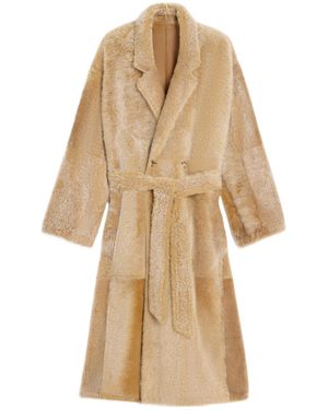 Celine Wrapped Coat - Natural