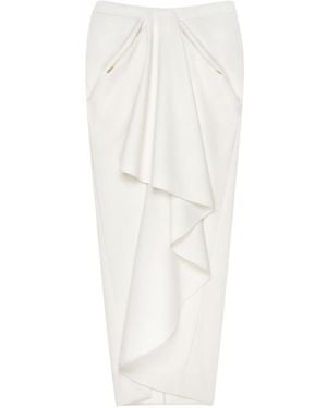 Givenchy Wrapped Long Skirt - White