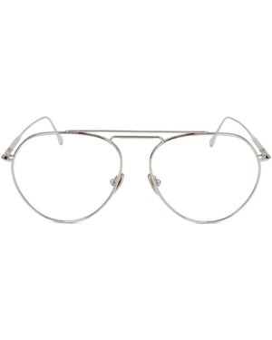 Tom Ford Ft5730-B Aviator-Frame Glasses - White