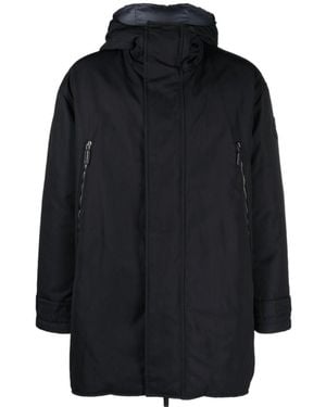 Giorgio Armani Long-Sleeved Down Jacket - Blue