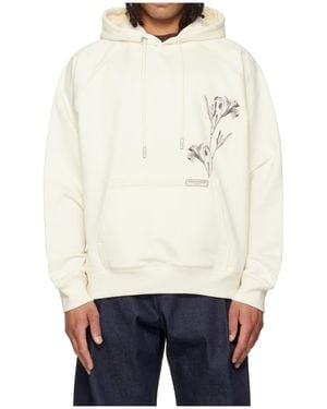 WOOYOUNGMI Floral Logo Hoodie - White