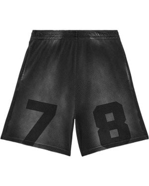 DIESEL P-Tain-Mesh Track Shorts - Grey