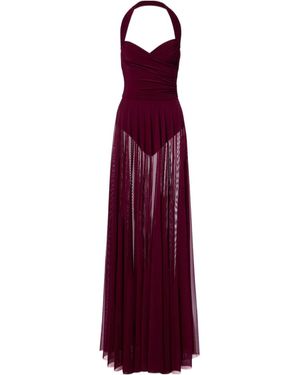 Norma Kamali Cayla Tulle Gown - Purple