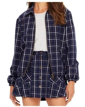 The Upside Valencia Lexi Collared Jacket - Blue