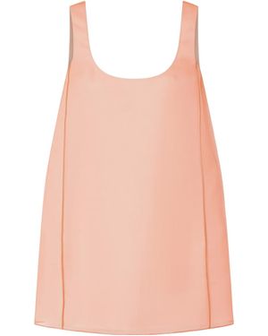 KHAITE Pranta Silk-Organza Mini Dress - Pink