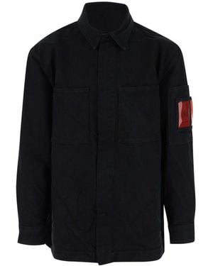 44 Label Group Hangover Long Sleeved Overshirt - Blue