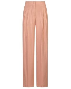 Peserico Metallic-Effect Wide-Leg Pants - Pink