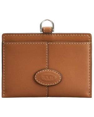 Tod's Leather Badge Holder - Brown