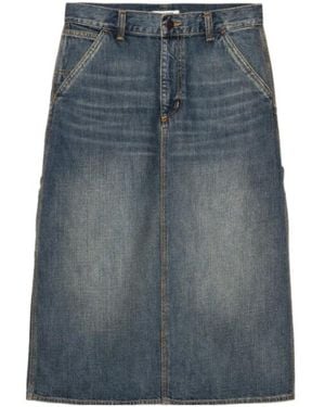 Carhartt W' Single Knee Denim Skirt - Blue