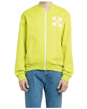 Off-White c/o Virgil Abloh Arrow-Print Track Jacket - Yellow