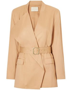 Ulla Johnson Zehra Belted Cotton Blazer - Natural