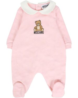 Moschino Teddy Bear-Print Pajamas - Pink