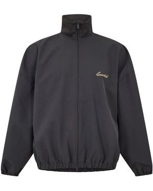 Fear Of God Logo Zip-Up Casual Jacket - Blue