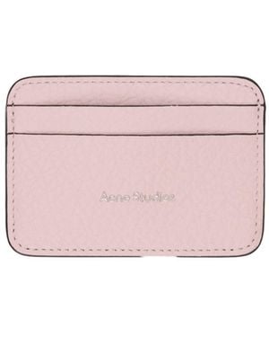 Acne Studios Leather Cardholder - Pink