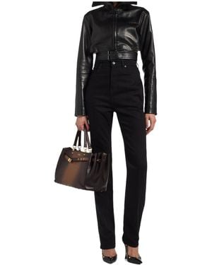 Balenciaga Cropped Jacket - Black