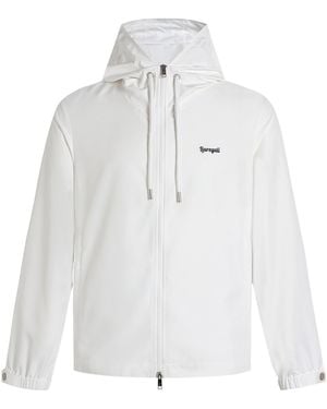 LIU REGALI Hooded Long-Sleeved Casual Jacket - White