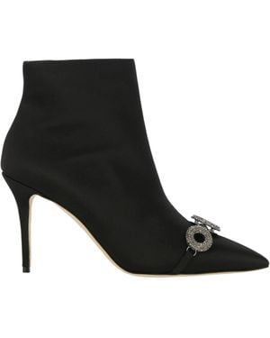 Manolo Blahnik Pointed Short Boots - Black