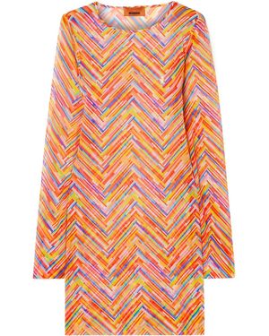 Missoni Printed Mini Dress - Orange