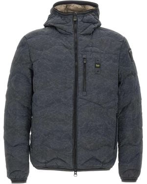 Blauer Usa Blauer Wax Wave Down Jacket - Gray