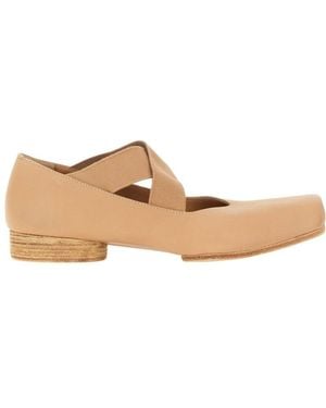 Uma Wang Square-Toed Ballet Flats - Natural