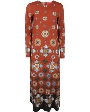 La DoubleJ Long Sleeve "Swing" Dress - Multicolor