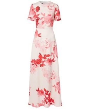 Monique Lhuillier Floral Gown - Pink