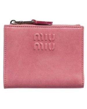 Miu Miu Small Leather Wallet - Pink