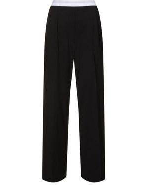 Alexander Wang High-Waist Pleated Pants - Black