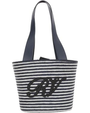 Roger Vivier Small Shopping Bag - White