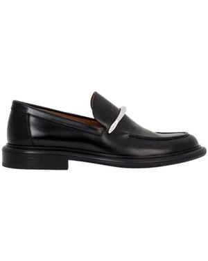 Givenchy Pinch ブラッシュドレザーローファー - Black