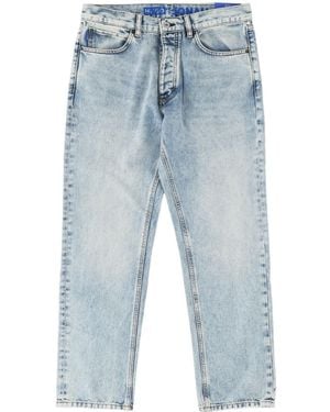 BOSS Hugo Logo Patch Straight Leg Jeans - Blue