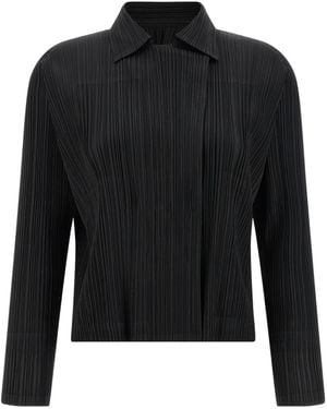 Pleats Please Issey Miyake Monthly Colors: February Puffer Jackets Black