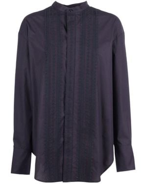 forte_forte Long-Sleeved Shirt - Blue