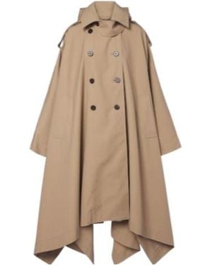 Rohe Double-Breasted Cotton Cape - Natural